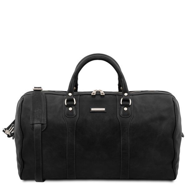 Leather travel duffle bag OSLO Tuscany Leather