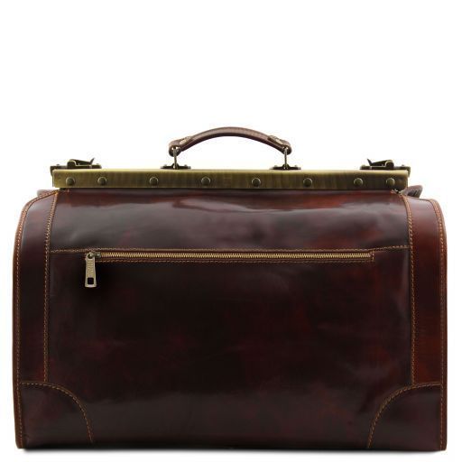 Gladstone Leather Bag - Large size Tuscany Leather Madrid, Black