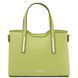Leather tote - Small size Tuscany Leather Olimpia, Lime Green