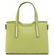 Leather tote - Small size Tuscany Leather Olimpia, Lime Green