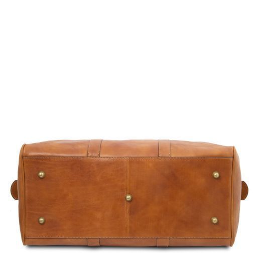Leather travel duffle bag OSLO Tuscany Leather