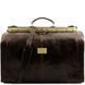 Gladstone Leather Bag - Large size Tuscany Leather Madrid, Dark Brown