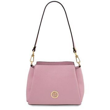 Leather handbag Tuscany Leather Abby, Ballet Pink