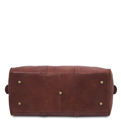 Leather travel duffle bag OSLO Tuscany Leather
