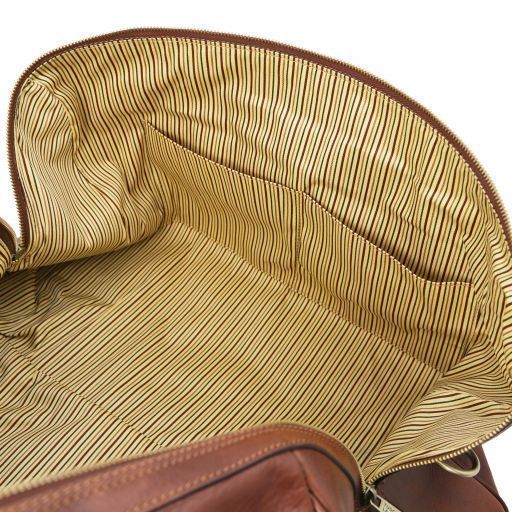 Leather travel duffle bag OSLO Tuscany Leather