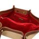 Raffia shopping bag Tuscany Leather Soleil, Cognac
