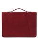 Leather document case with handle Tuscany Leather Costantino, Red