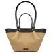Raffia shopping bag Tuscany Leather Soleil, Black