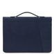 Leather document case with handle Tuscany Leather Costantino, Dark blue