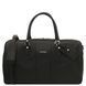 Travel leather duffle bag - Large size Tuscany Leather Lisbona, Black