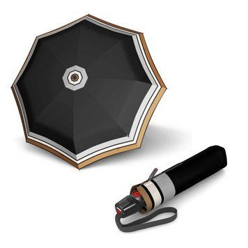 Umbrella Knirps T.200 Medium Duomatic Border Black Kn9532004944