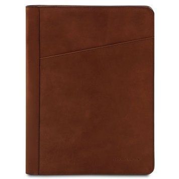 Leather document case with ring binder Tuscany Leather Augusto, Brown