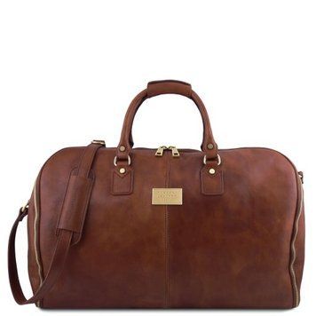 Travel leather duffle/Garment bag Tuscany Leather Antigua, Brown