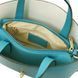 Leather handbag Tuscany Leather Agatha, Turquoise