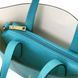 Leather handbag Tuscany Leather Agatha, Turquoise