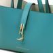 Leather handbag Tuscany Leather Agatha, Turquoise