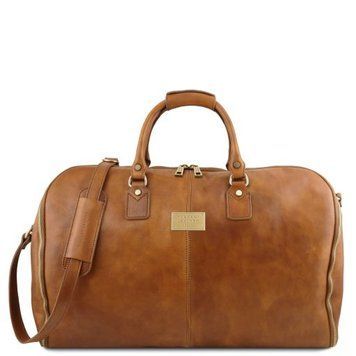 Travel leather duffle/Garment bag Tuscany Leather Antigua, Natural