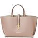 Leather handbag Tuscany Leather Agatha, Nude