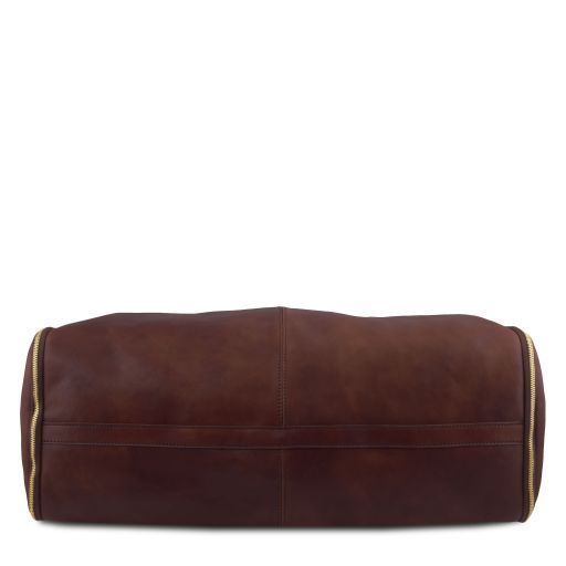 Travel leather duffle/Garment bag Tuscany Leather Antigua, Dark Brown