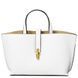 Leather handbag Tuscany Leather Agatha, White
