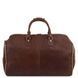 Travel leather duffle/Garment bag Tuscany Leather Antigua, Dark Brown