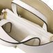 Leather handbag Tuscany Leather Agatha, White