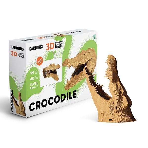 CROCODILE 3D Puzzle Cartonic