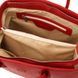 Leather handbag Tuscany Leather Camelia, Lipstick Red