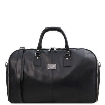 Travel leather duffle/Garment bag Tuscany Leather Antigua, Black
