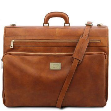 Garment leather bag Tuscany Leather Papeete, Natural