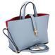 Leather handbag Tuscany Leather Agatha, Light blue