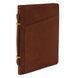 Leather document case with handle and ring binder Tuscany Leather Cesare, Brown