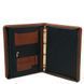 Leather document case with handle and ring binder Tuscany Leather Cesare, Brown