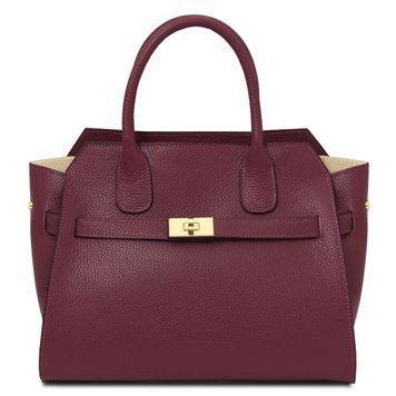 Women's leather Tote Bag Tuscany Leather Origami