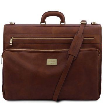 Garment leather bag Tuscany Leather Papeete, Brown