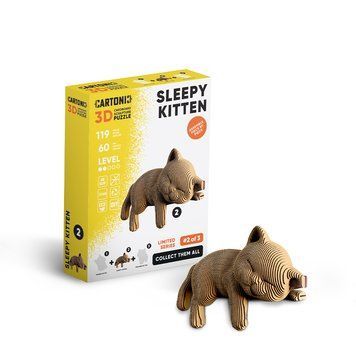 SLEEPY KITTEN 3D Puzzle Cartonic