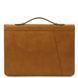 Leather document case with handle and ring binder Tuscany Leather Cesare, Natural