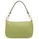 Leather clutch Tuscany Leather Parfait, Lime Green