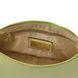 Leather clutch Tuscany Leather Parfait, Lime Green