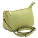 Leather clutch Tuscany Leather Parfait, Lime Green