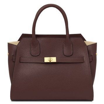 Women's leather Tote Bag Tuscany Leather Origami