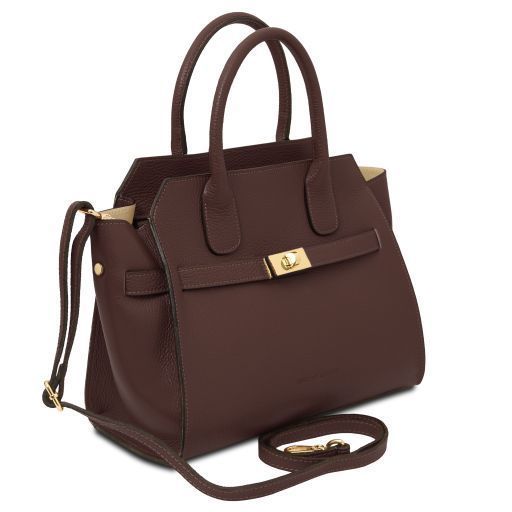Women's leather Tote Bag Tuscany Leather Origami