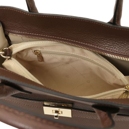 Women's leather Tote Bag Tuscany Leather Origami