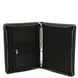 Leather document case with handle and ring binder Tuscany Leather Cesare, Black