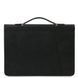 Leather document case with handle and ring binder Tuscany Leather Cesare, Black