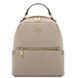 Soft leather backpack Tuscany Leather Prisma, Light Taupe