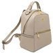 Soft leather backpack Tuscany Leather Prisma, Light Taupe