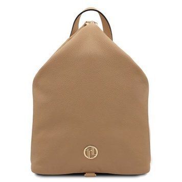 Soft leather backpack Tuscany Leather Dublin, Caramel