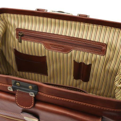 Exclusive double-bottom leather doctor bag Tuscany Leather Giotto