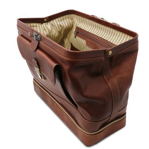 Exclusive double-bottom leather doctor bag Tuscany Leather Giotto